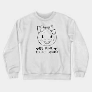 Be Kind To All Kind | Line Art Design Crewneck Sweatshirt